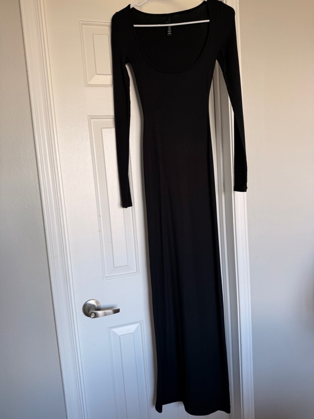 SKIMS Long Sleeve Ribbed Maxi Dress